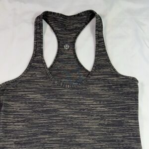 Lululemon Cool Racerback Tank Top Grey Size 8 Missing Tag